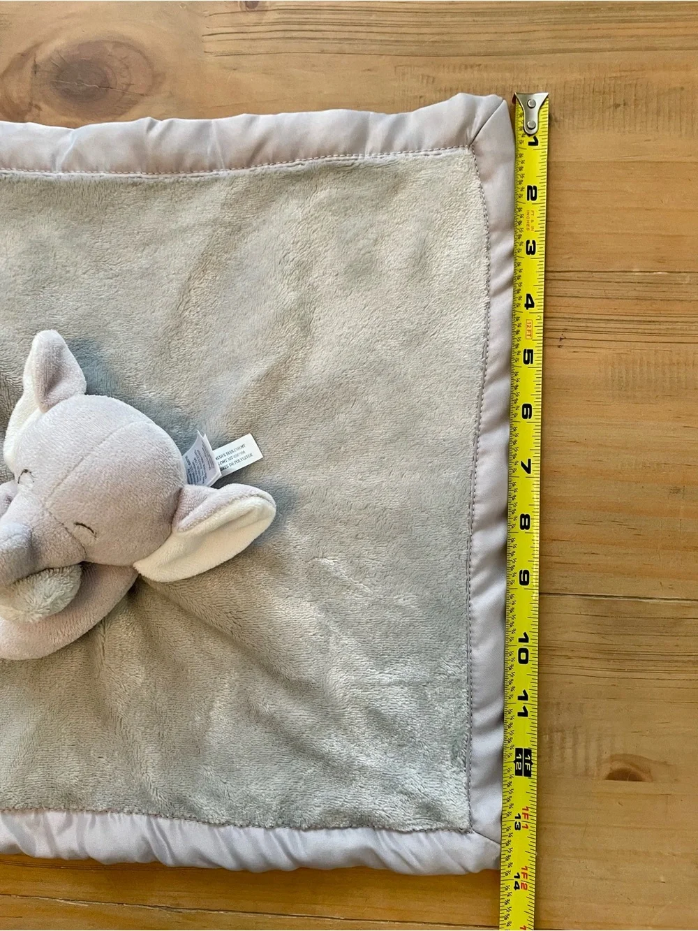 Carter's Lovey Elephant Gray Security Blanket Baby Toy Safari